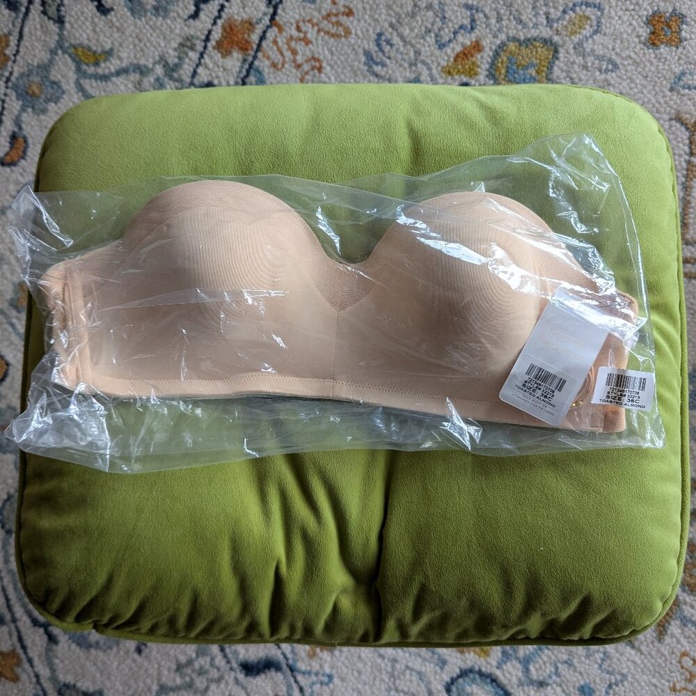 NWT Lively Strapless Bra (36C), Toasted Almond, Style 32218